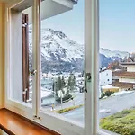 公寓 Stmoritz Center Vintage Terrace 180 Full View *